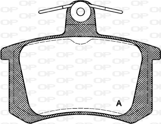 OPEN PARTS Комплект тормозных колодок, дисковый тормоз BPA0135.20